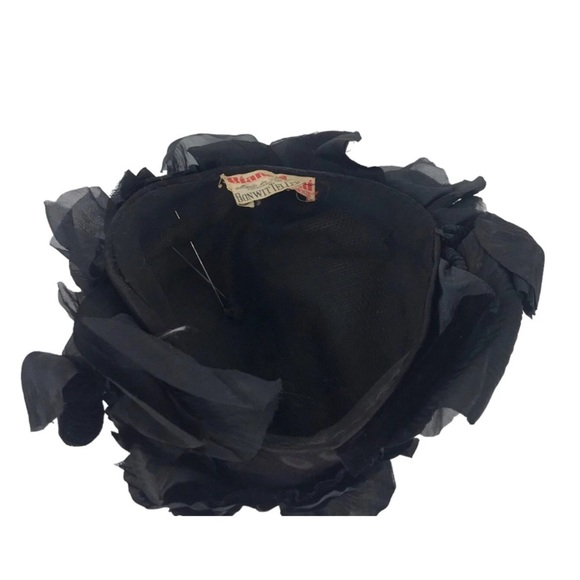 BIANCALANI FIRENZE MADE IN ITALY EXPRESSLY FOR BONWIT TELLER VINTAGE HAT BLACK - Picture 7 of 8